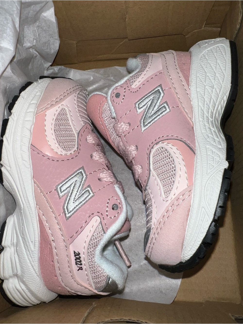 New Balance Kids Pink 2002R Athletic Shoes